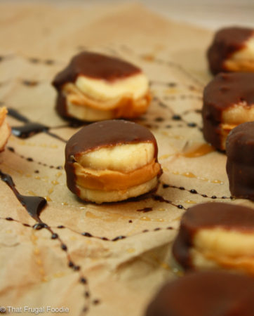 Frozen Peanut Butter Banana Bites