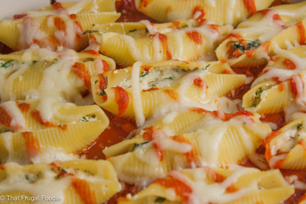 Spinach and Cheese Stuffed Shells