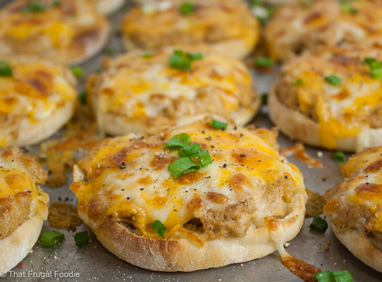 Sheet Pan English Muffin Tuna Melts