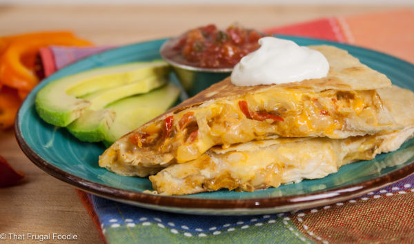 Cheesy Chicken Quesadilla