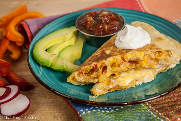 Cheesy Chicken Quesadillas