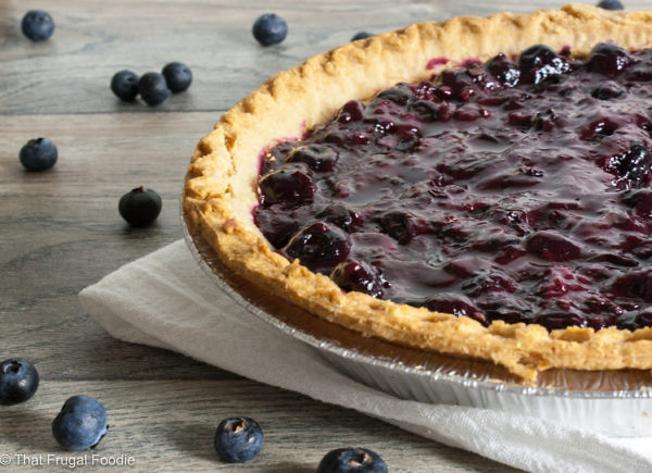 Open-Faced Blueberry Pie