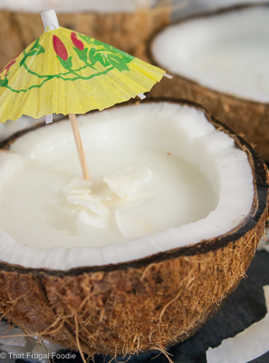 Coco Loco - Coconut Drink Recipe - That Frugal Foodie
