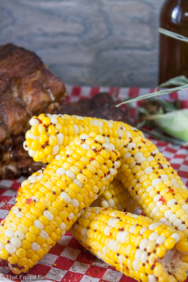 Spicy cajun corn on the cob