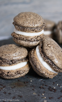 Cookies and Cream Macarons