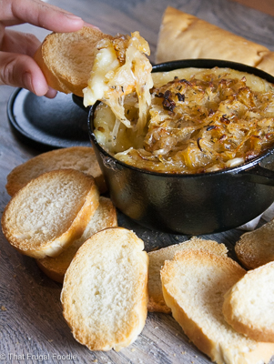 Caramelized Onion Baked Brie