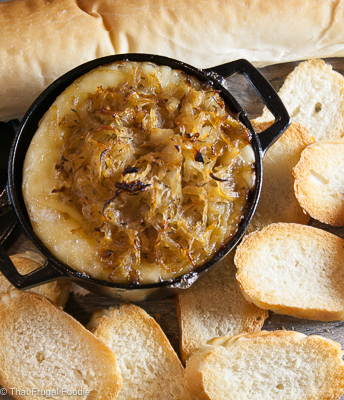Caramelized Onion Baked Brie