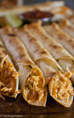 Cheesy Chicken Taquitos